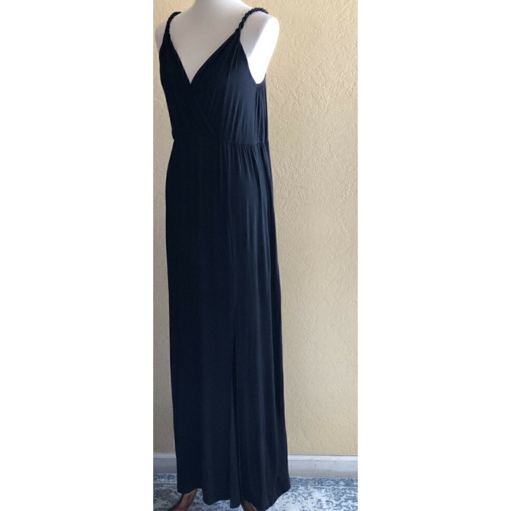 Loveriche Womens Black Rope Sleeve Strap Maxi Dress Size M - Picture 10 of 11